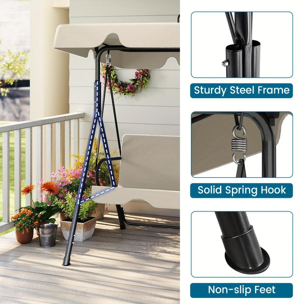 Outdoor Swing Glider with Multiple Color Options for Practical Everyday Home Use in Patio detail image - detail view 6