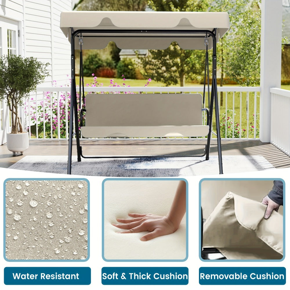 Outdoor Swing Glider with Multiple Color Options for Practical Everyday Home Use in Patio detail image - detail view 8