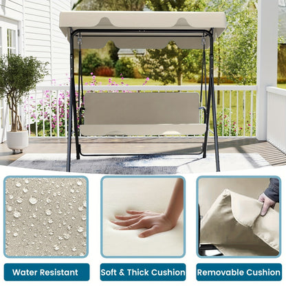 Outdoor Swing Glider with Multiple Color Options for Practical Everyday Home Use in Patio detail image - detail view 8