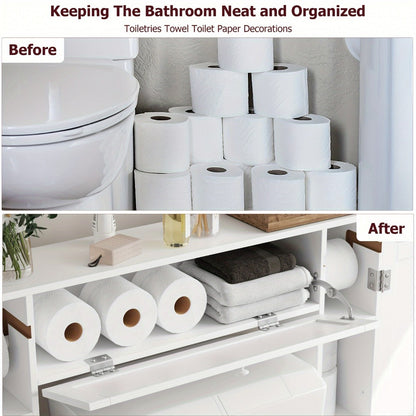 Over-the-Toilet Storage Organizer, Bathroom Space Saver for Organized Everyday Storage detail image - detail view 5