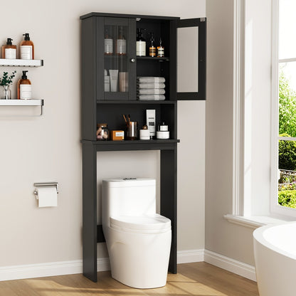 Over-the-Toilet Storage Organizer with Adjustable Shelves, Vertical Bathroom Storage detail image - detail view 4