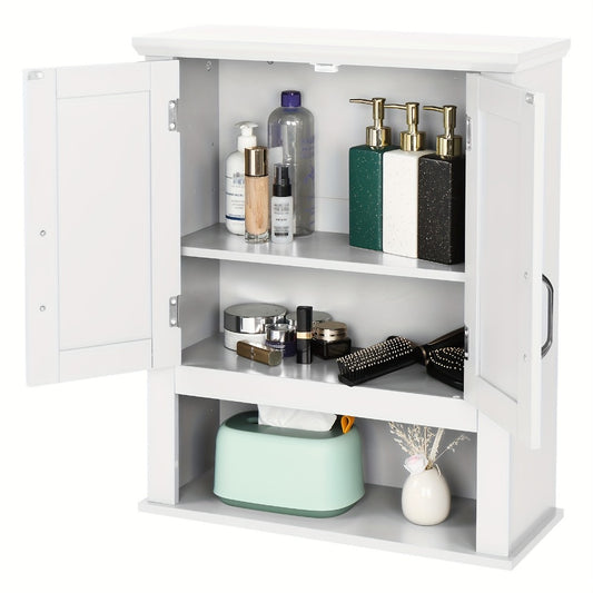 Over The Toilet Cabinet, Over The Toilet Bathroom Cabinet with 2 Doors & Adjustable Shelf shown in the main product view
