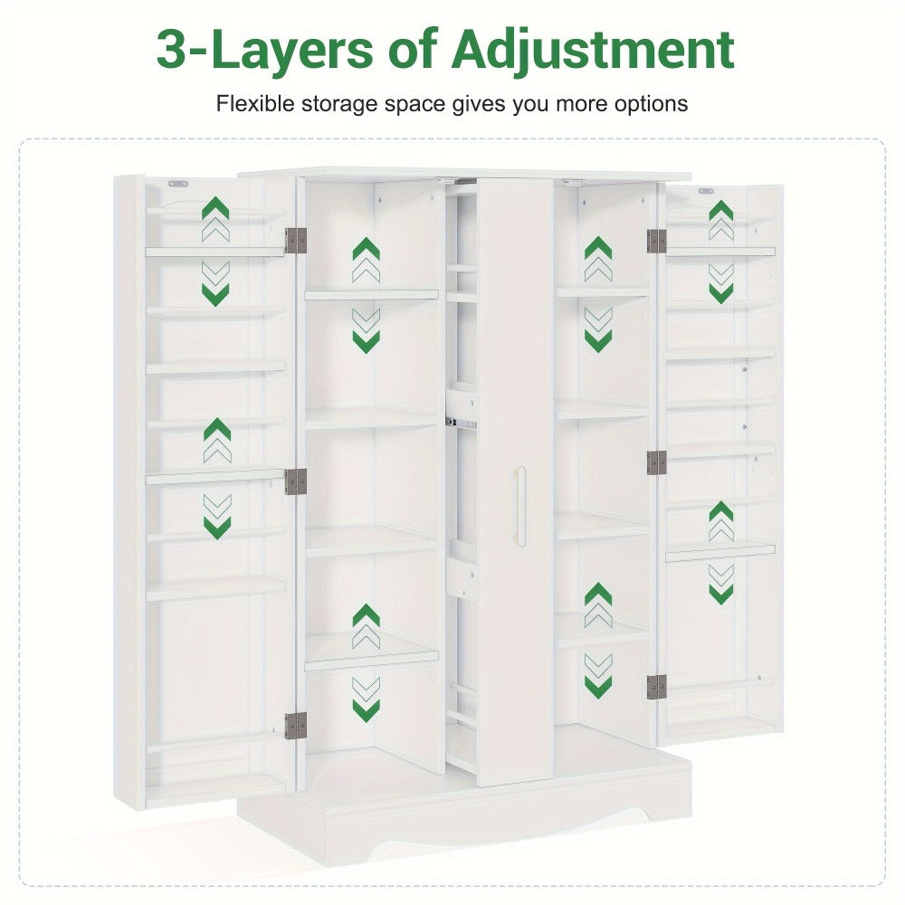 Pantry Cabinet with Storage Drawers for Organized Everyday Storage in Kitchen detail image - detail view 6