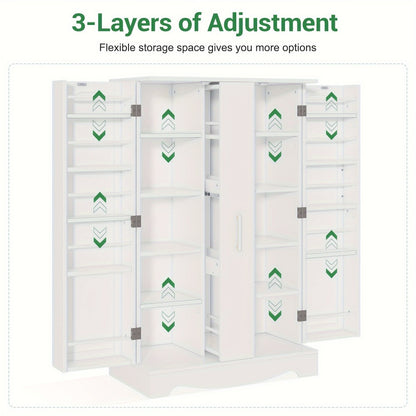 Pantry Cabinet with Storage Drawers for Organized Everyday Storage in Kitchen detail image - detail view 6