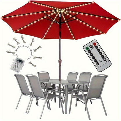 Patio Umbrella Light with Remote Control and Dimmable Lighting detail image - detail view 7