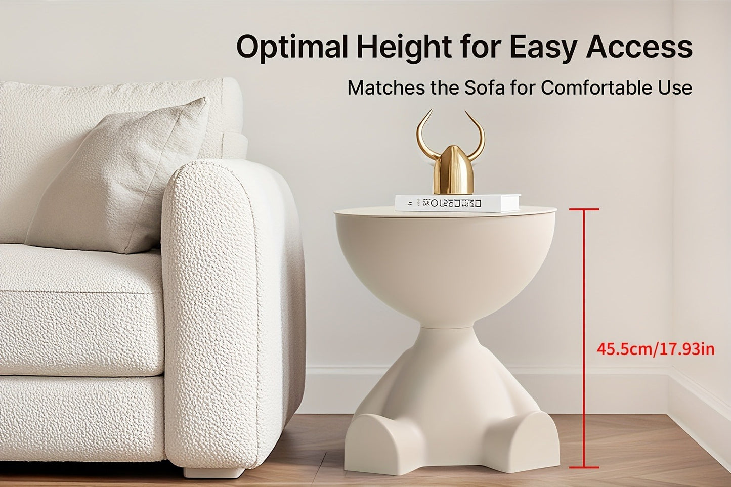 Plastic Nightstand with Stackable Design and Side Table for Bedroom detail image - detail view 10