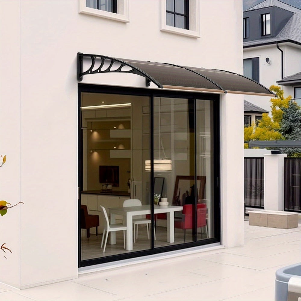 Polycarbonate Door Canopy Awning for Outdoor Shade and Protection in Patio detail image - detail view 3