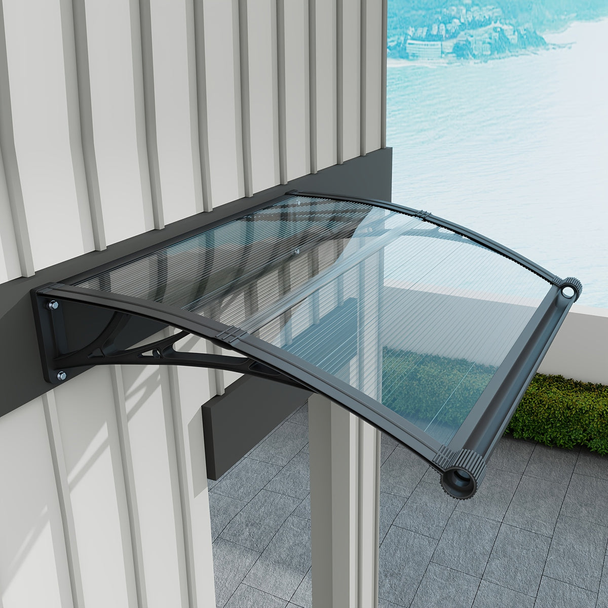 Window Awning shown in the 32x48IN option