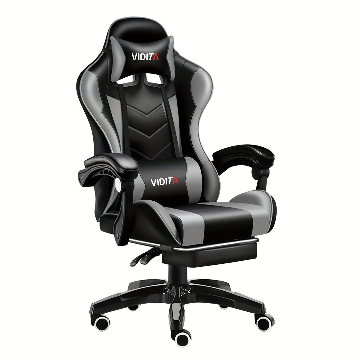 Gaming Chair shown in the Black With Gray option