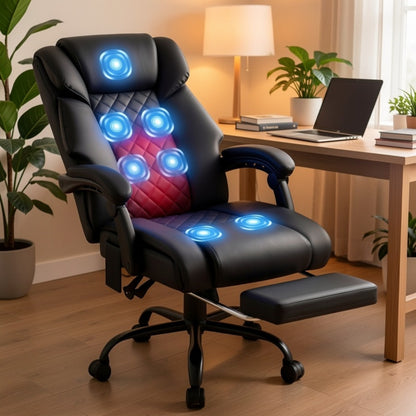 Reclining Office Chair with High Back for Comfortable Everyday Seating in Home Office detail image - detail view 9