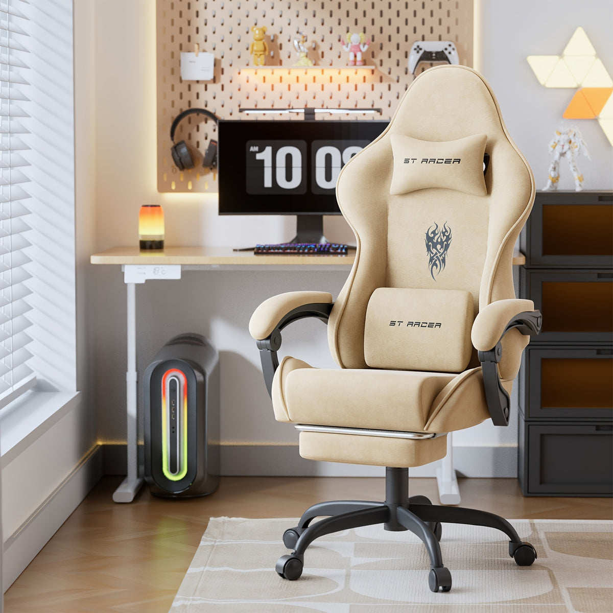 Gaming Chair shown in the Beige option