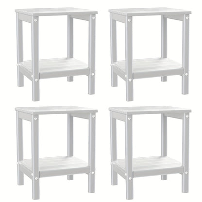 Rectangular HDPE Outdoor Side Table with Weather-Resistant Finish for Patio detail image - detail view 21