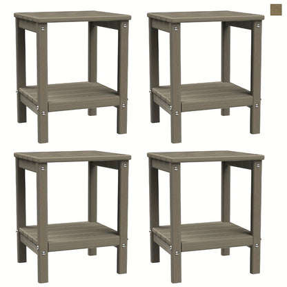 Rectangular HDPE Outdoor Side Table with Weather-Resistant Finish for Patio detail image - detail view 34