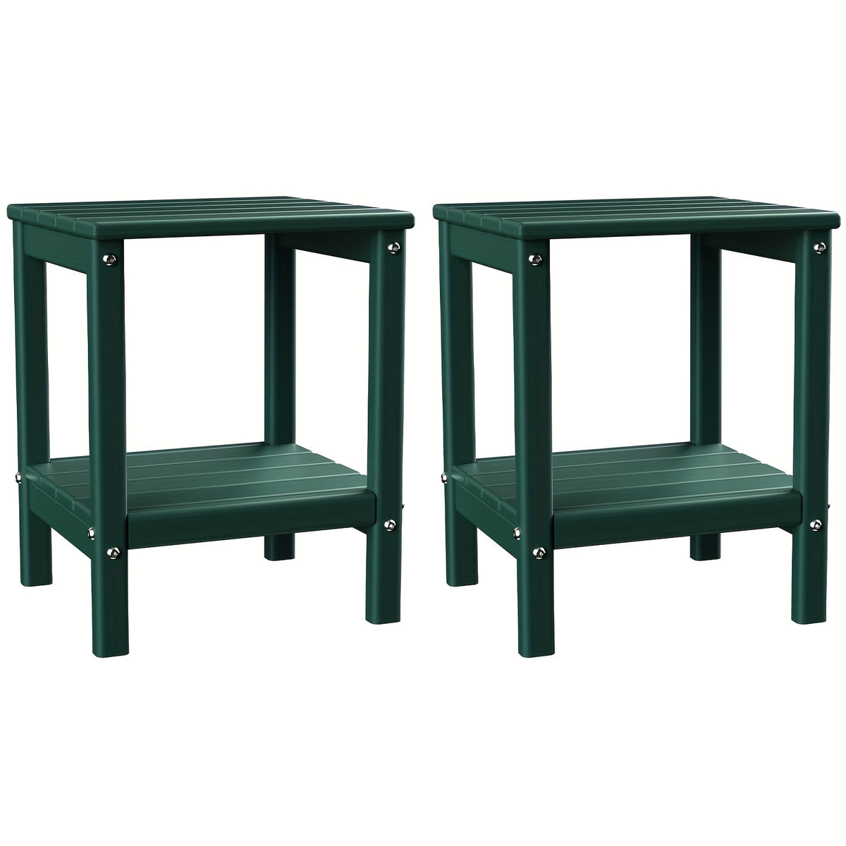 Outdoor Side Table shown in the Forest, 2pcs option