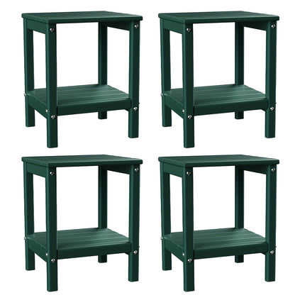 Outdoor Side Table shown in the Forest, 4pcs option