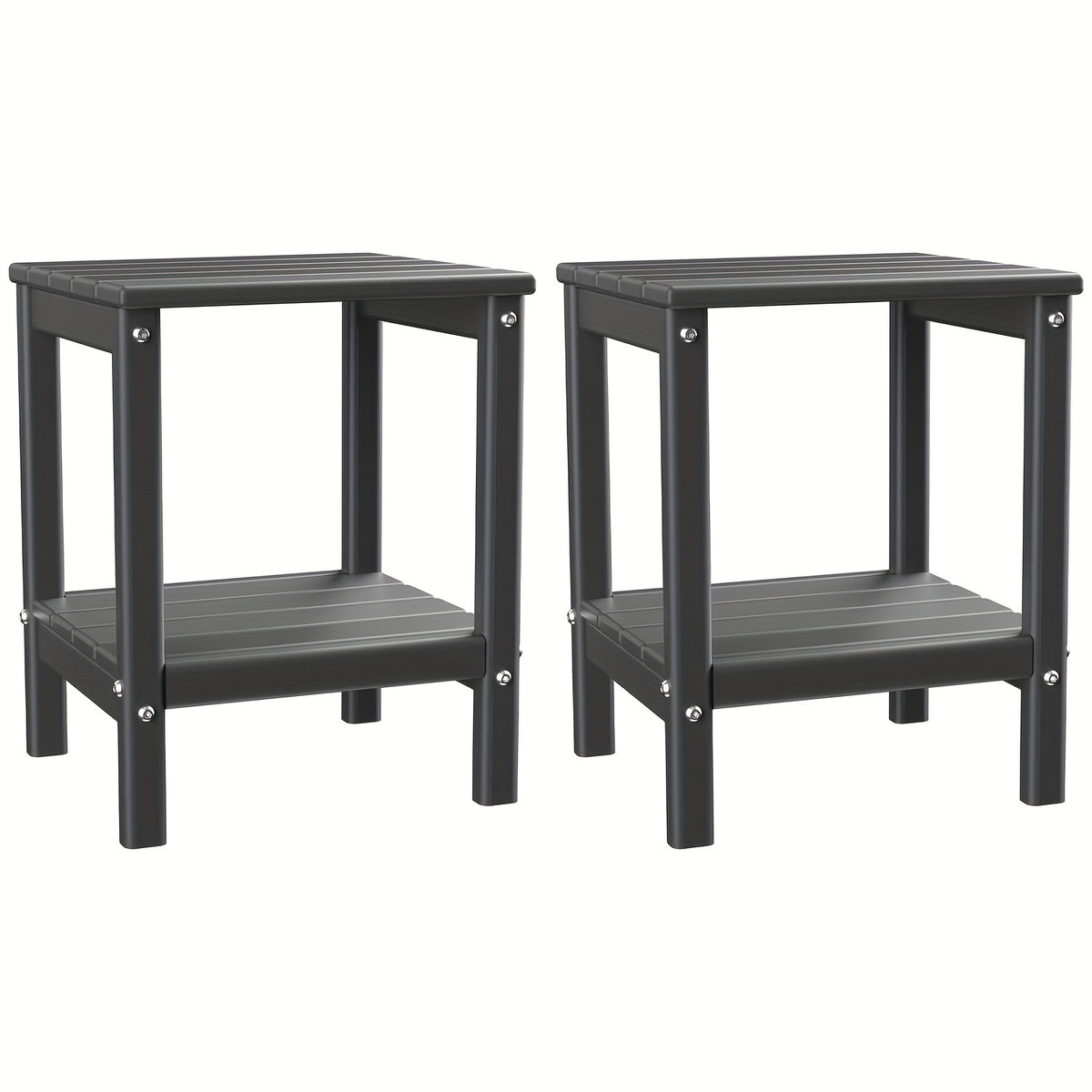 Outdoor Side Table shown in the Gray, 2pcs option