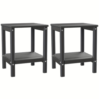 Outdoor Side Table shown in the Gray, 2pcs option