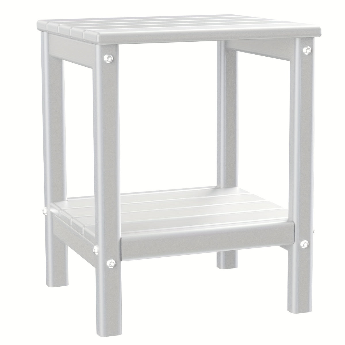 Outdoor Side Table shown in the White, 1pc option