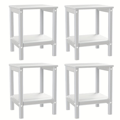 Outdoor Side Table shown in the White, 4pcs option