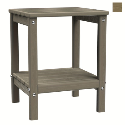 Outdoor Side Table shown in the Wood new, 1pc option
