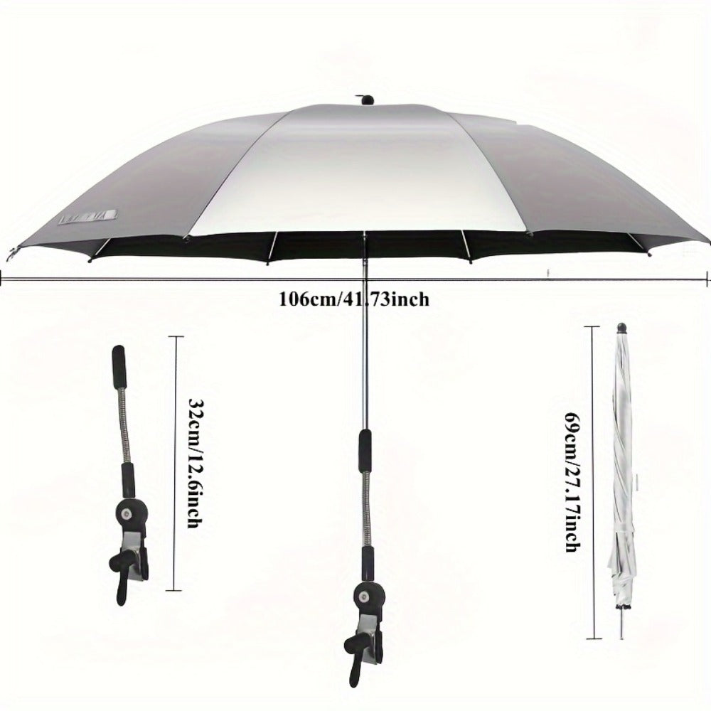 Rectangular Outdoor Umbrella with 360° Swivel and Multiple Color Options detail image - detail view 5