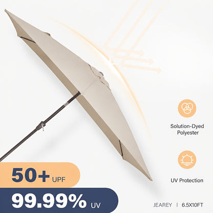 Rectangular Patio Umbrella, Outdoor Table Umbrella for Outdoor Shade and Protection detail image
