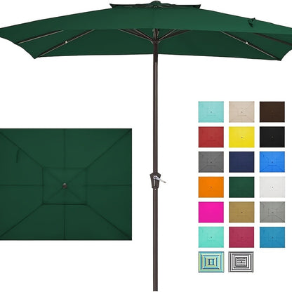 Rectangular Patio Umbrella, Outdoor Table Umbrella for Outdoor Shade and Protection detail image - detail view 7