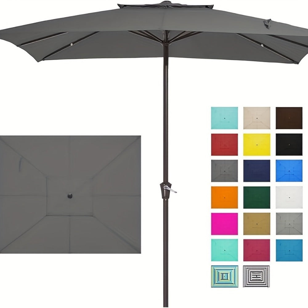 Rectangular Patio Umbrella, Outdoor Table Umbrella for Outdoor Shade and Protection detail image - detail view 9