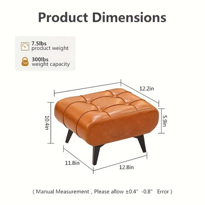 Rectangular Upholstered Ottoman for Living Room and Entryway detail image - detail view 4