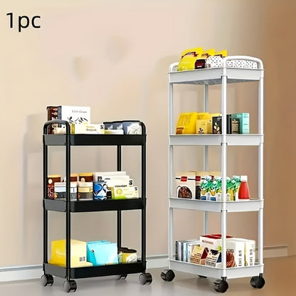 Rolling Bathroom Storage Cart with Rolling Wheels for Organized Everyday Storage detail image - detail view 7