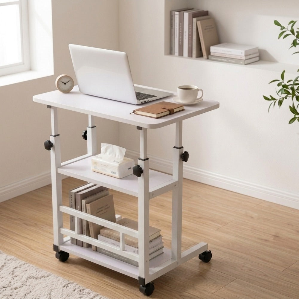Computer Desk shown in the Reinforced-3 layer-white option