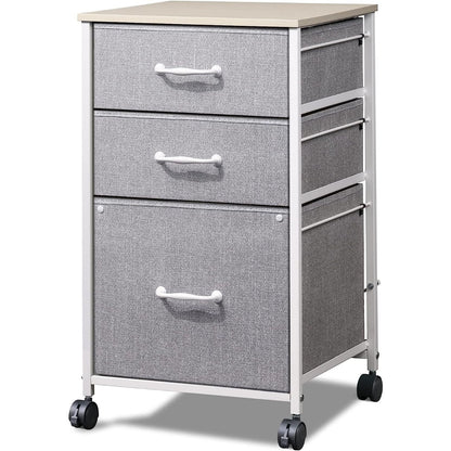 File Cabinet shown in the Light Grey option