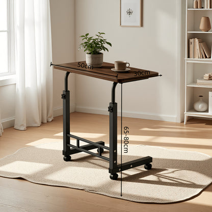 Laptop Desk shown in the 1PCS Single-layer Walnut-colored Table option