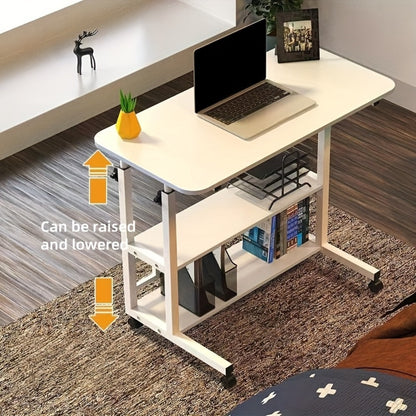 Rolling Laptop Desk with Adjustable Height and Rolling Wheels for Bedroom detail image - detail view 20