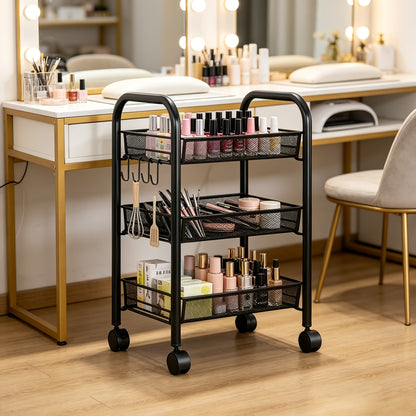 Kitchen Storage Cart shown in the 3-Tier Mobile Storage Rack option