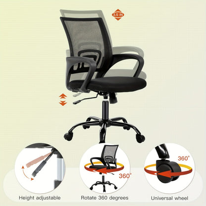 Rolling Office Chair, Home Office Task Chair for Comfortable Everyday Seating detail image - detail view 7