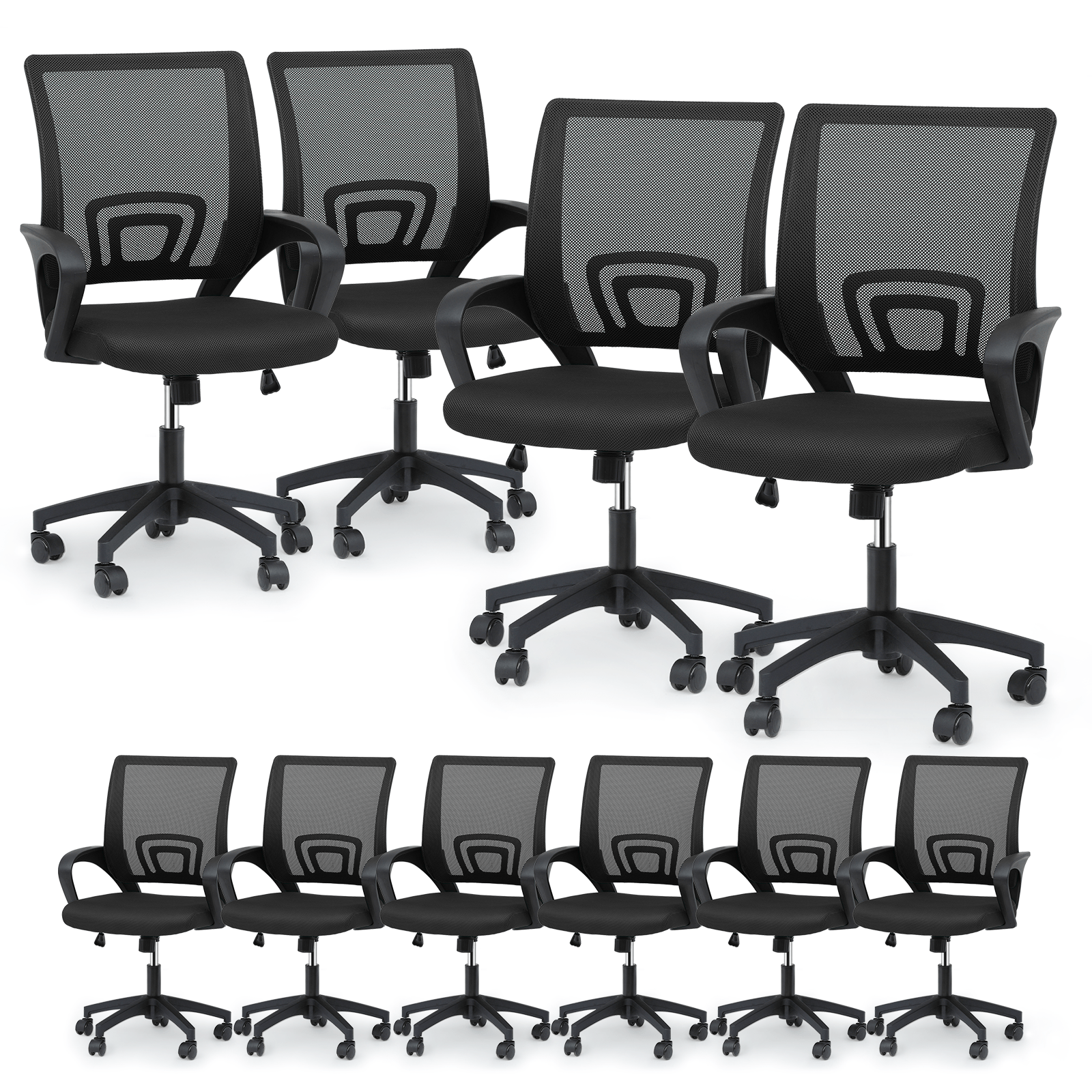 Office Chair shown in the Black - 10 Pcs option