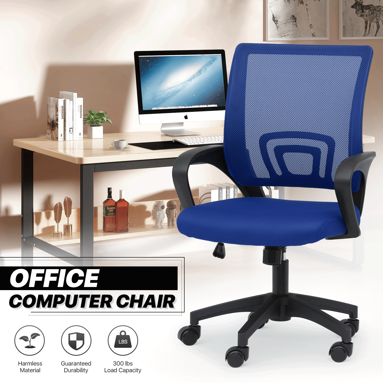Office Chair shown in the Sapphire option