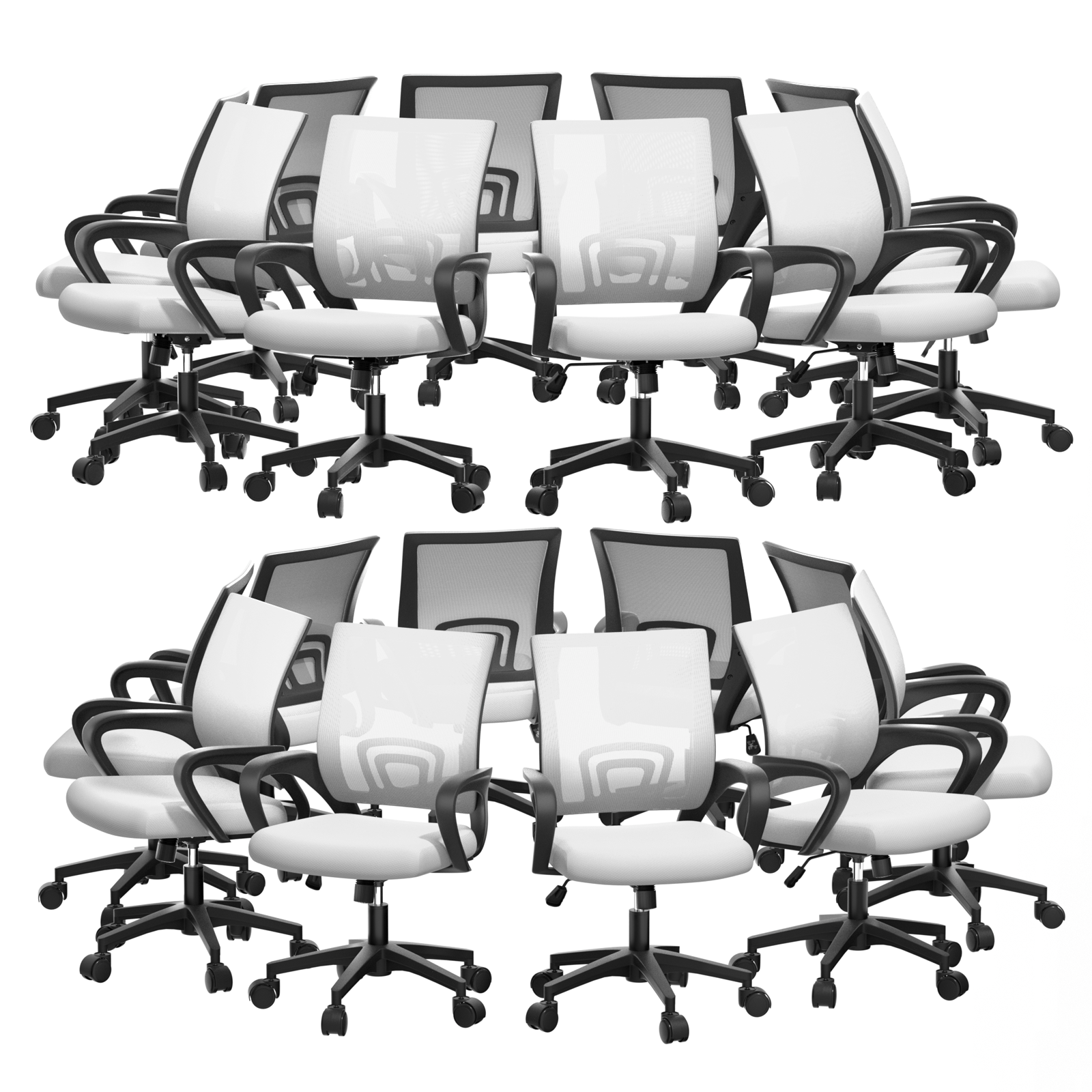 Office Chair shown in the White - 20 Pcs option
