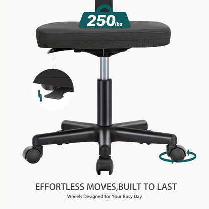 Rolling Office Chair with Lumbar Support, Computer Desk Chair detail image - detail view 14