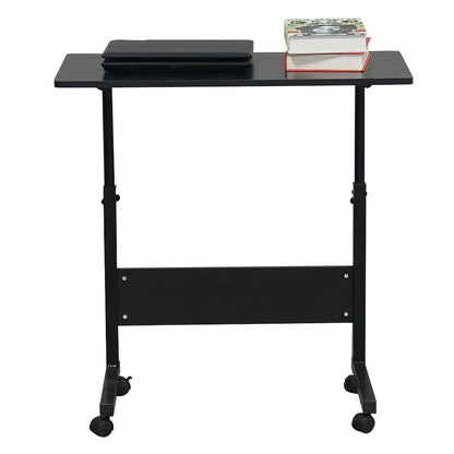 Rolling Overbed Table with Adjustable Height and Rolling Wheels for Living Room detail image - detail view 7