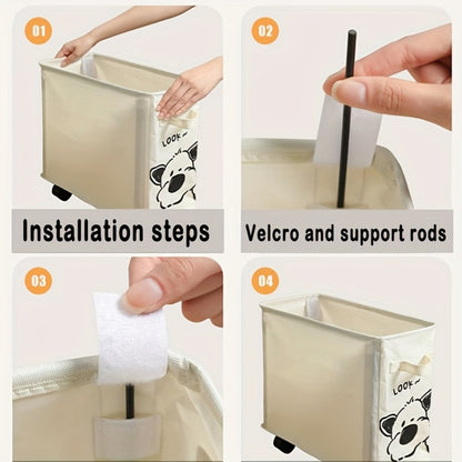 Rolling Storage Cart with Rolling Wheels for Organized Everyday Storage in Home Office detail image - detail view 9