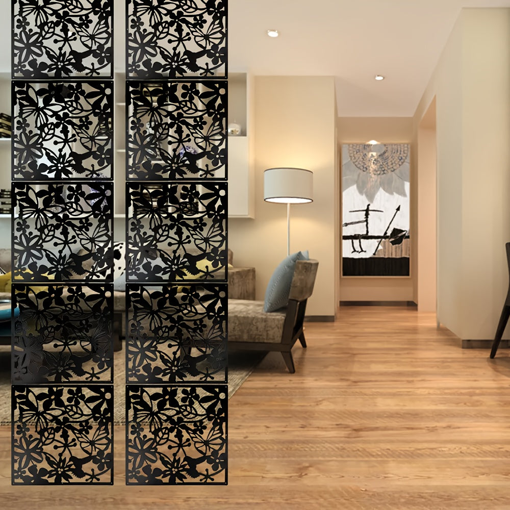 Room Divider shown in the Black, 12 Panels option
