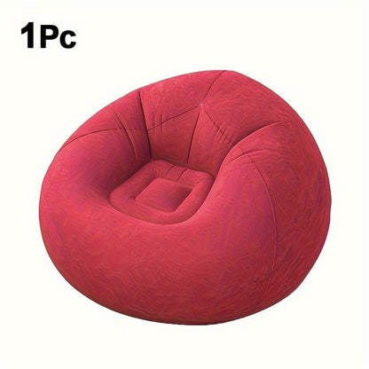 Round Bean Bag Chair, Floor Lounge Chair for Comfortable Everyday Seating in Living Room detail image - detail view 5