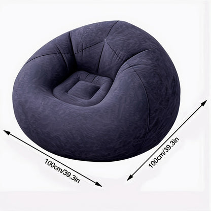 Round Bean Bag Chair with Multiple Color Options for Living Room detail image - detail view 15