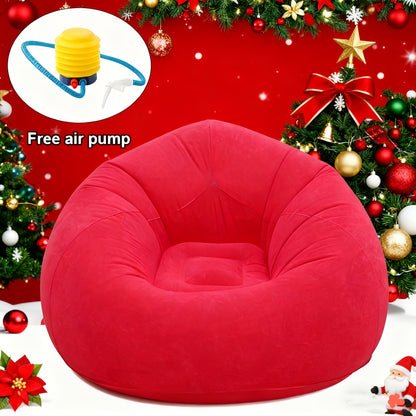 Bean Bag Chair shown in the Red option