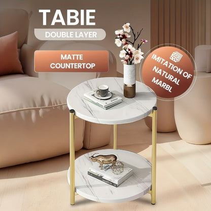 Round Coffee Table, Modern Accent Table for Work, Display, and Everyday Use detail image - detail view 4
