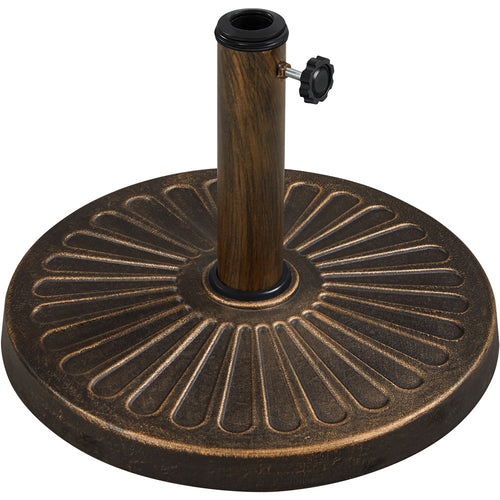 Umbrella Base Stand, Heavy Duty Patio All-Weather Resin Round Stand for 1.5" & 1.9" Poles shown in the main product view