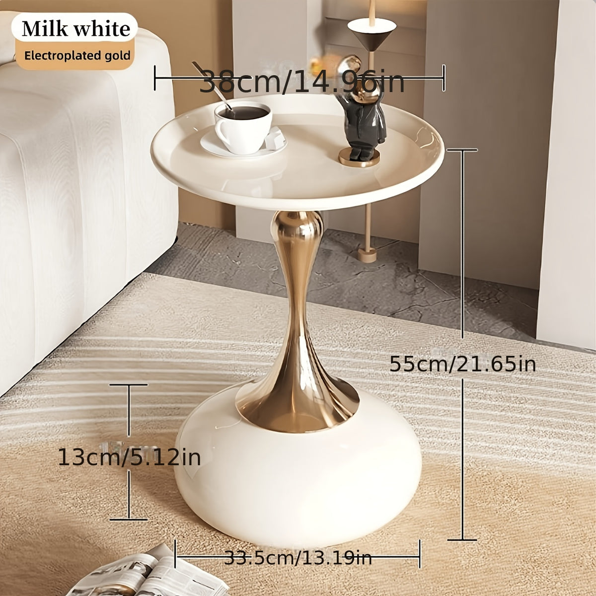 Side Tables and Accent Tables shown in the White option
