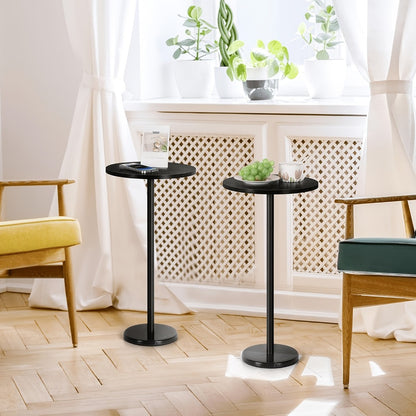 Round Outdoor Side Table with Multiple Color Options, Patio End Table detail image - detail view 13